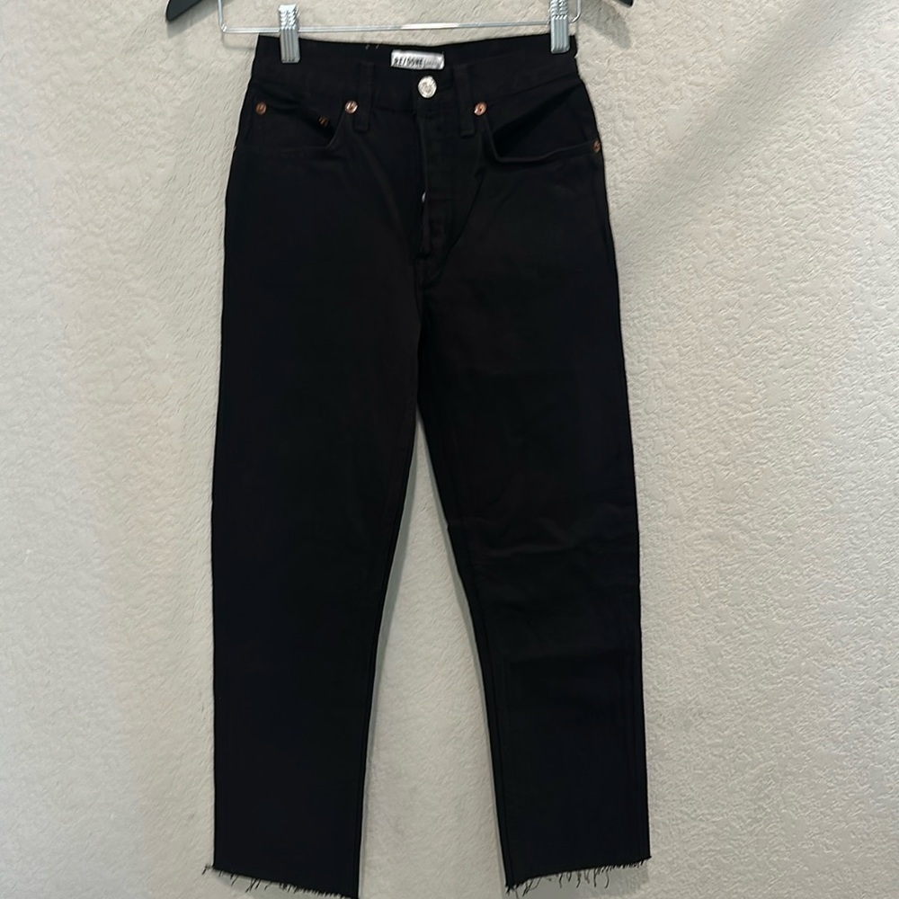 Re/done 70 s ultra high rise stove pipe jeans size 23 NWT - Picture 1 of 8